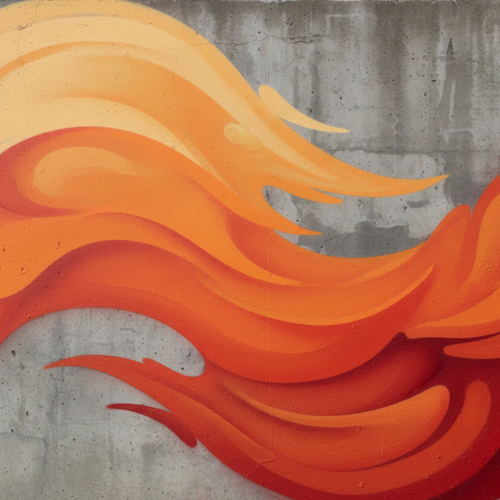 What Color Goes With Orange Graffiti? Best Background Ideas For Wall Printing 2 6038d1a7ff9147589a731d6e99f0e958