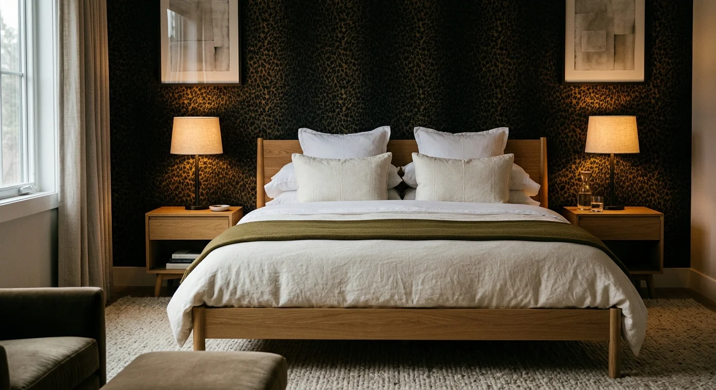 Cheetah Print Wallpaper: 20 Ideas For Bedrooms, Living Rooms And Custom Accent Walls 1 671b959183b65cede119b8ef8a351d19